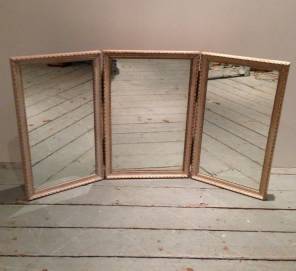 French 19th C. Triptych Dressing Mirror